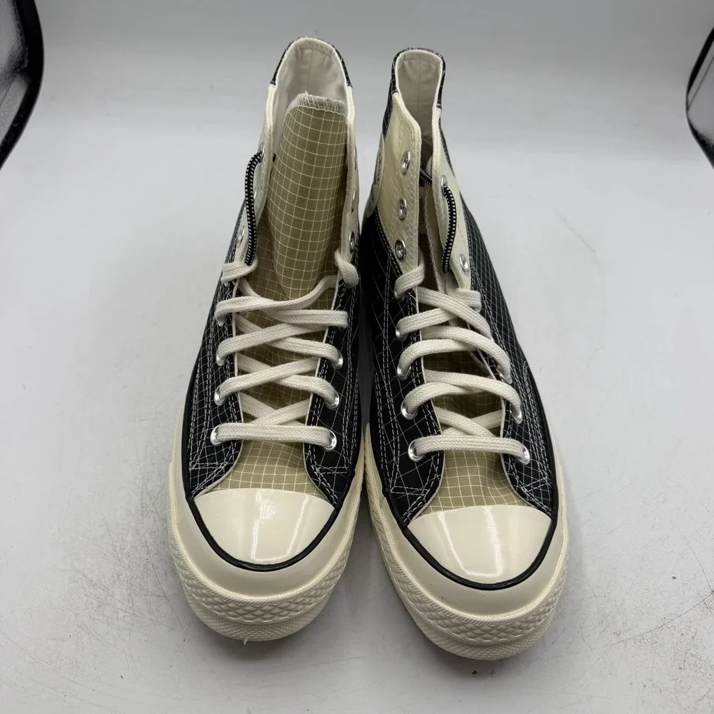 Converse Chuck 70 Hi Quad Ripstop Shoes Mens 9 Womens 11 Black/Oyster 166316C